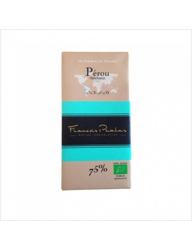 Tablette Chocolat Bio Pérou Pralus, 100gr*