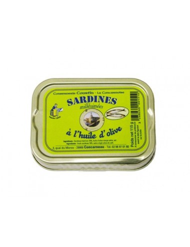 Sardines à l'Huile d'Olive Millésimées 115gr Courtin