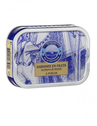 Sardines au Beurre de Baratte Bio, 115 gr*