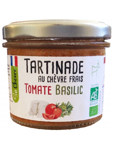 Tartinade au Chèvre Frais Tomate Basilic Bio *