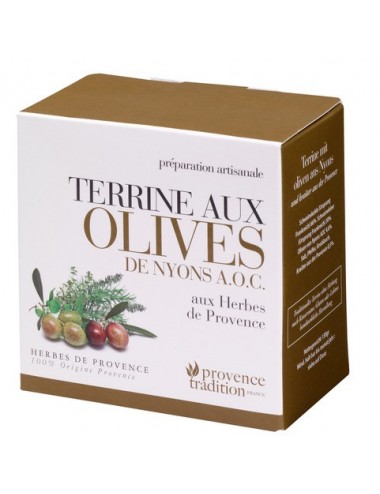 Terrine aux olives de Nyons A.O.C aux herbes de Provence130gr