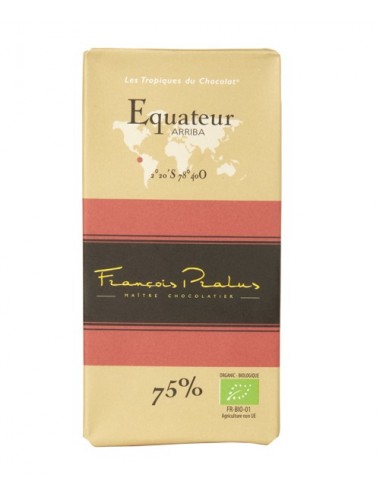 Tablette Chocolat Equateur François Pralus, 100gr