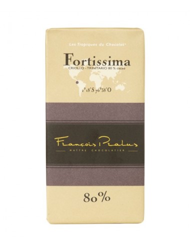 Tablette Fortissima 80% Francois Pralus, 100gr