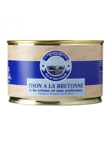 Thon à la bretonne à la crème et aux poireaux-produit de la mer 